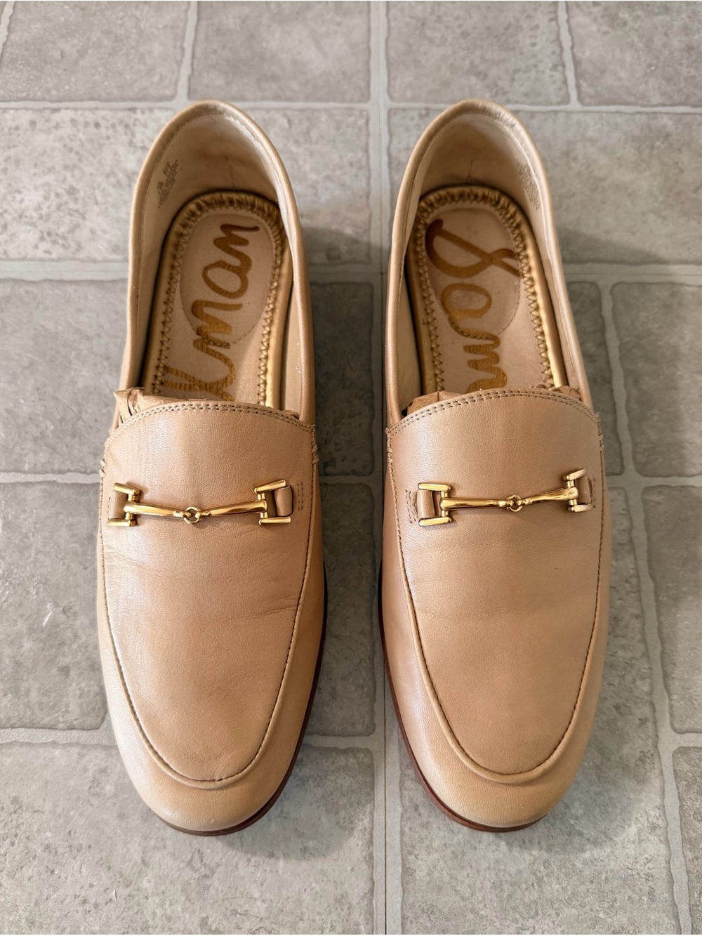 Sam Edelman Loraine Women’s Tan Leather Bit Loafers
